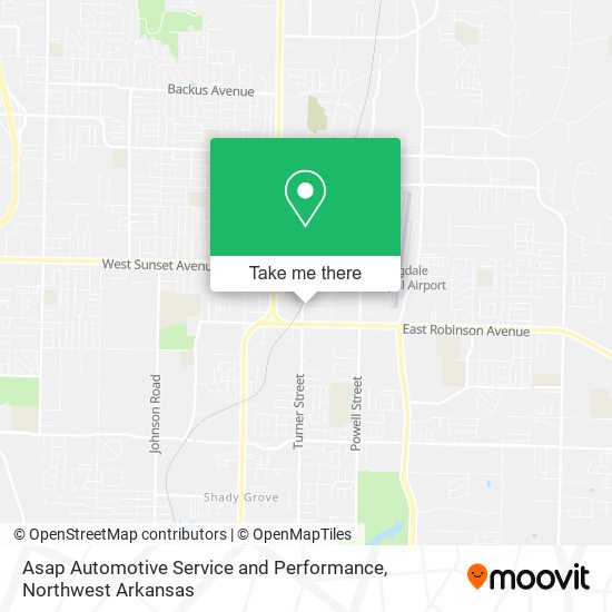 Asap Automotive Service and Performance map