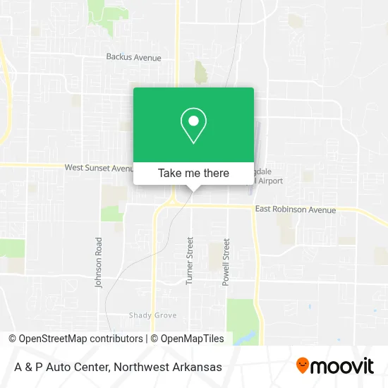 A & P Auto Center map