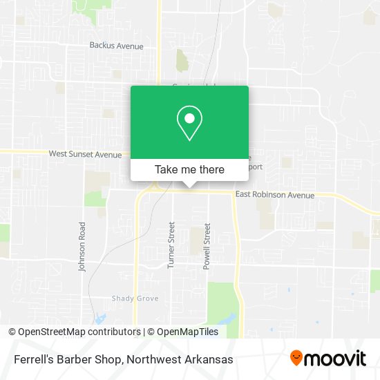 Ferrell's Barber Shop map