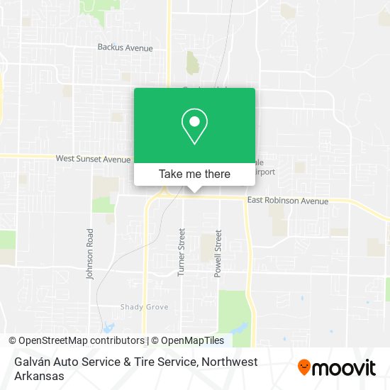 Galván Auto Service & Tire Service map