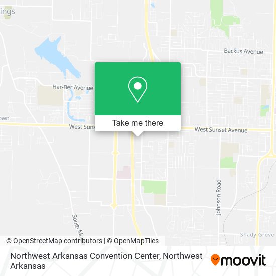 Northwest Arkansas Convention Center map