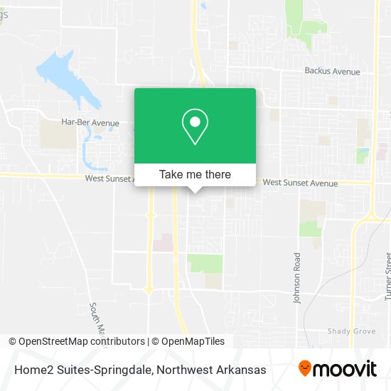 Home2 Suites-Springdale map