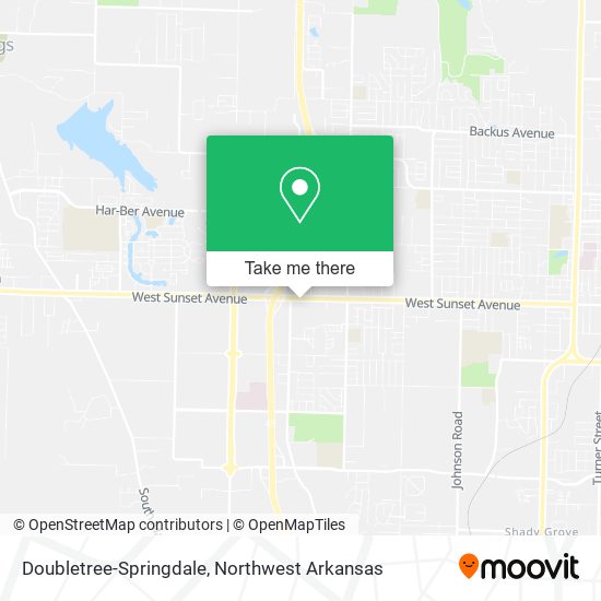 Mapa de Doubletree-Springdale