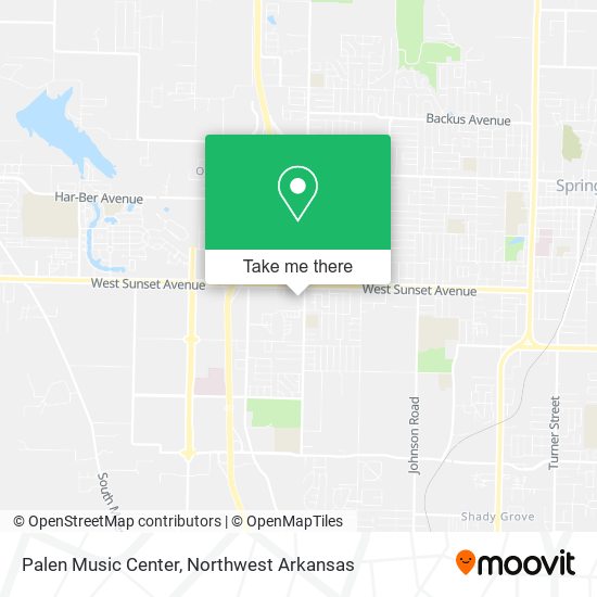 Palen Music Center map