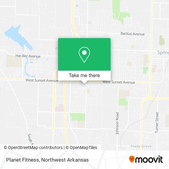 Planet Fitness map