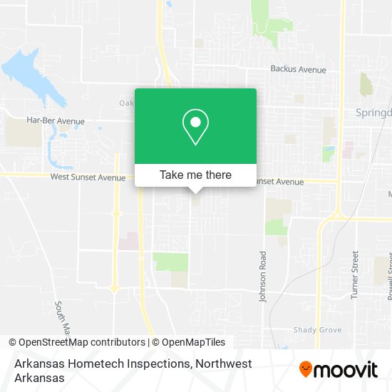 Arkansas Hometech Inspections map