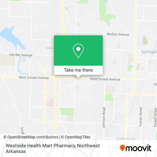 Mapa de Westside Health Mart Pharmacy