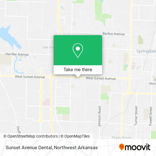 Mapa de Sunset Avenue Dental