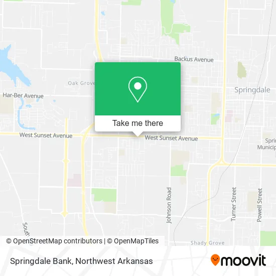 Springdale Bank map