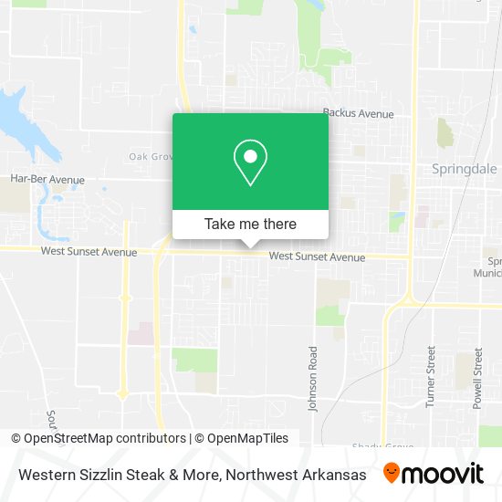 Western Sizzlin Steak & More map