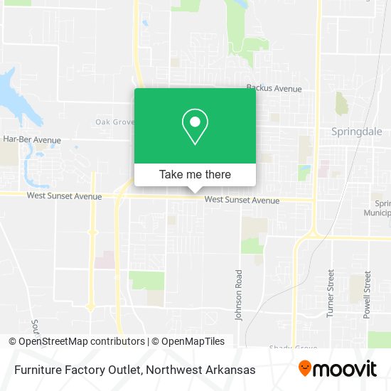 Mapa de Furniture Factory Outlet