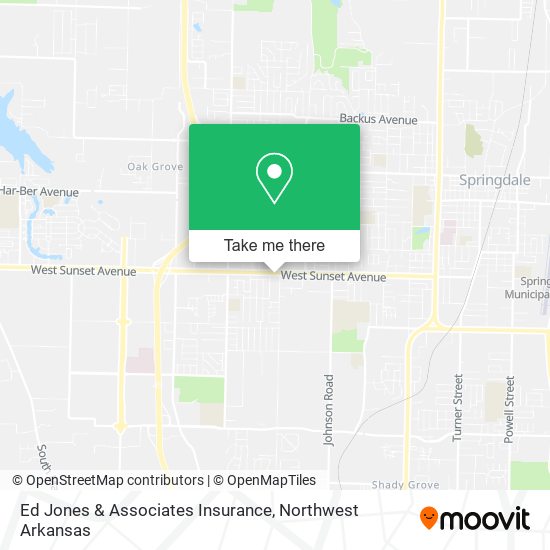 Mapa de Ed Jones & Associates Insurance