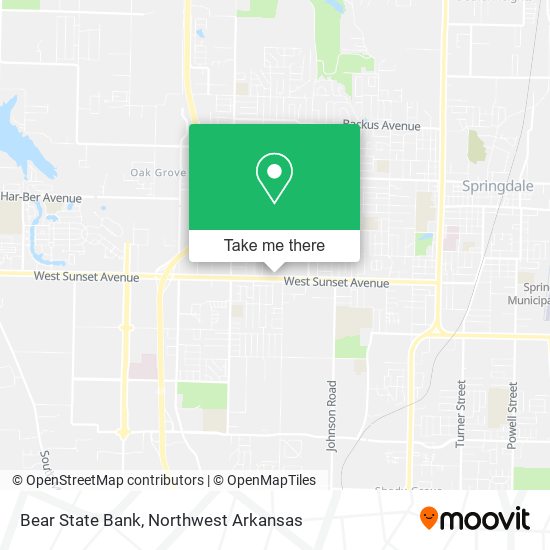 Bear State Bank map