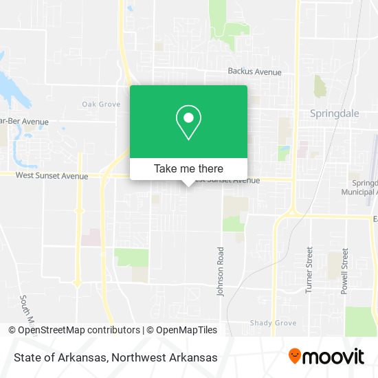 State of Arkansas map