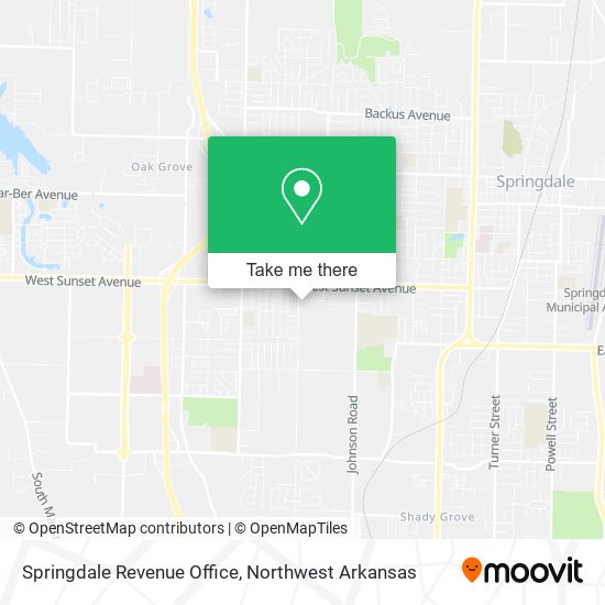 Springdale Revenue Office map