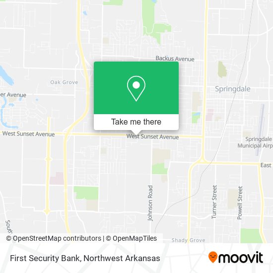 First Security Bank map