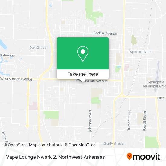 Vape Lounge Nwark 2 map