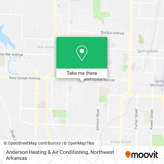 Mapa de Anderson Heating & Air Conditioning