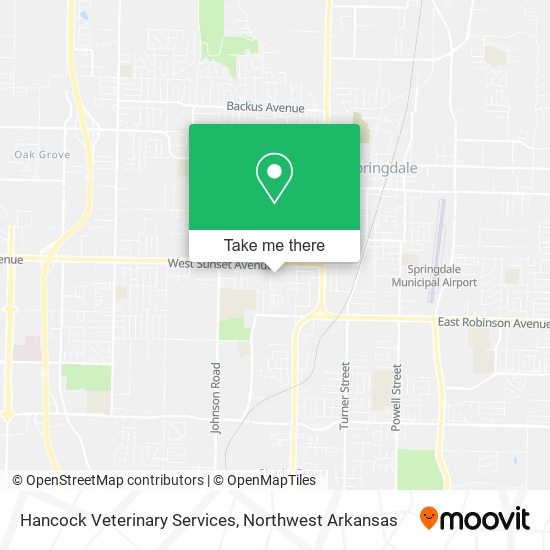 Mapa de Hancock Veterinary Services