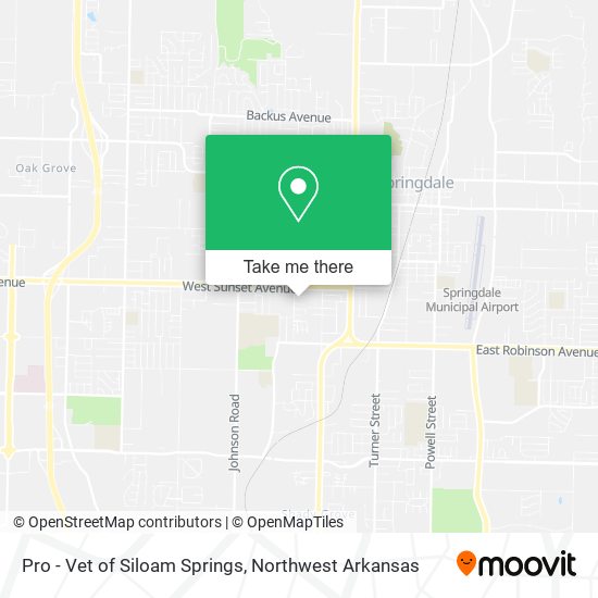 Pro - Vet of Siloam Springs map