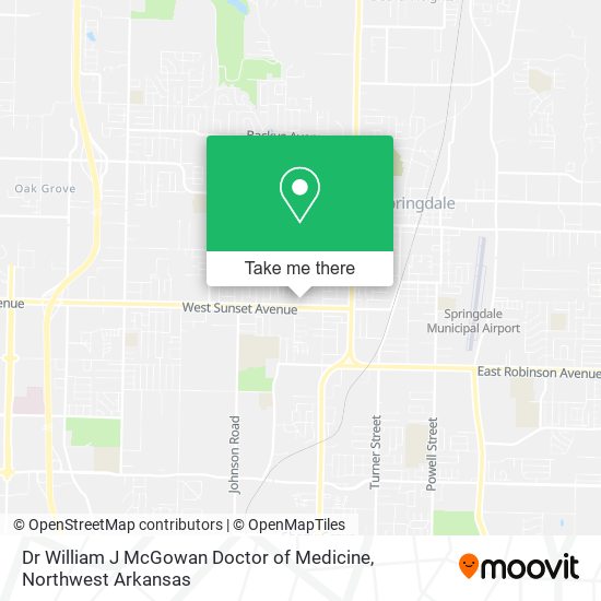 Dr William J McGowan Doctor of Medicine map