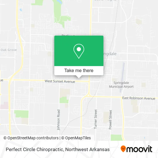 Perfect Circle Chiropractic map