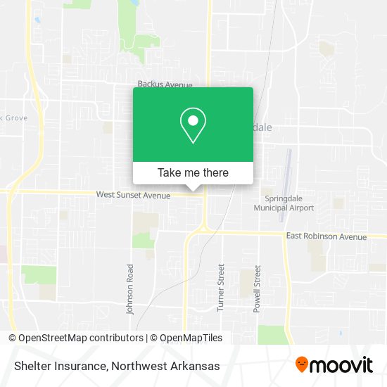 Shelter Insurance map