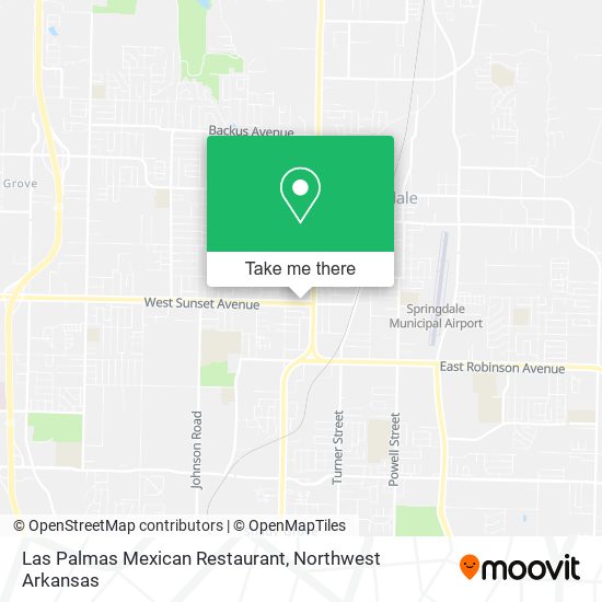 Mapa de Las Palmas Mexican Restaurant