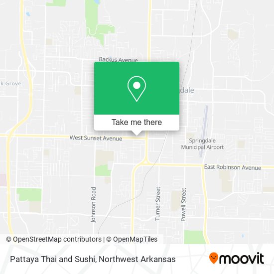 Mapa de Pattaya Thai and Sushi