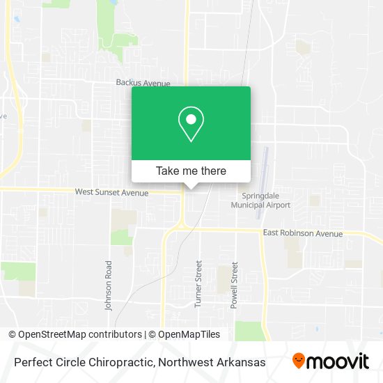 Perfect Circle Chiropractic map