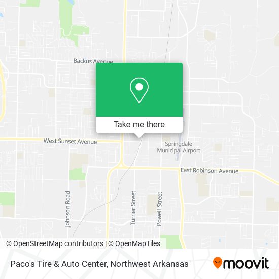 Mapa de Paco's Tire & Auto Center