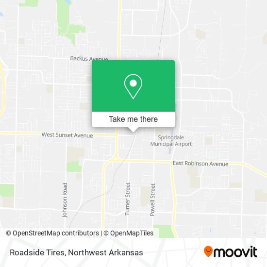 Roadside Tires map