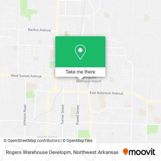 Rogers Warehouse Developm map