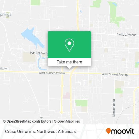 Cruse Uniforms map