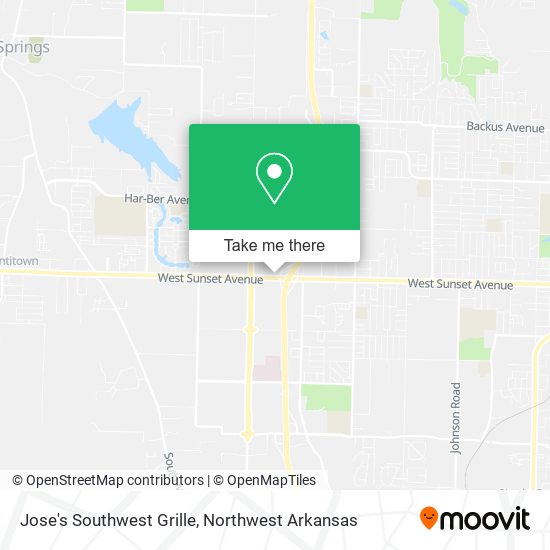 Jose's Southwest Grille map