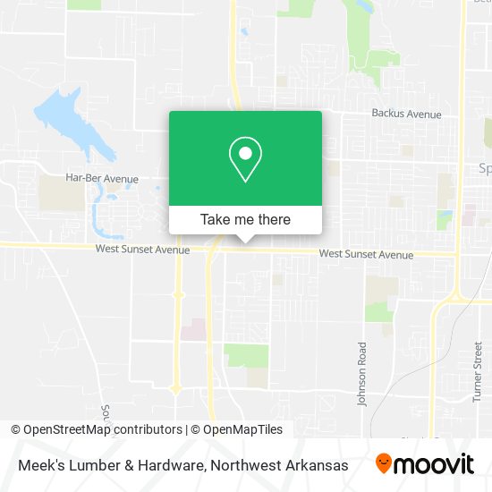 Meek's Lumber & Hardware map