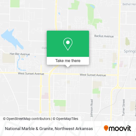 National Marble & Granite map