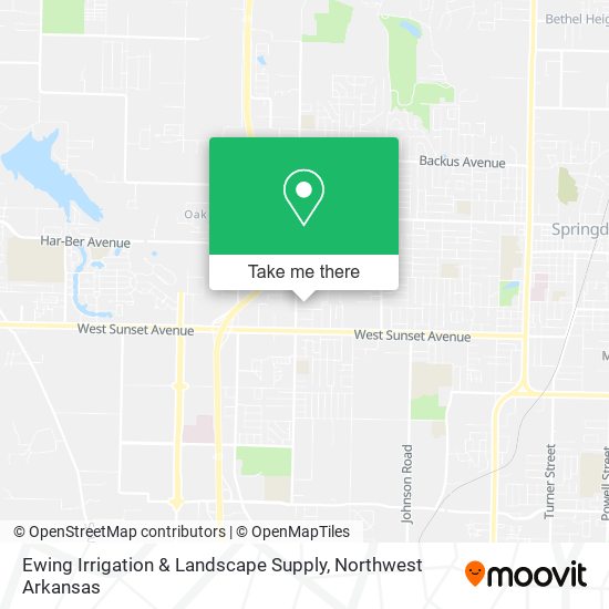 Ewing Irrigation & Landscape Supply map