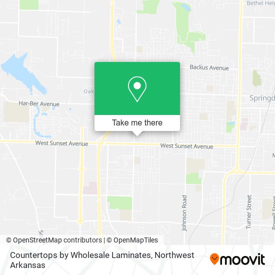 Countertops by Wholesale Laminates map