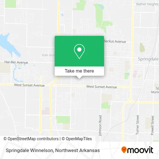 Springdale Winnelson map