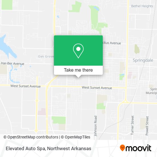 Elevated Auto Spa map