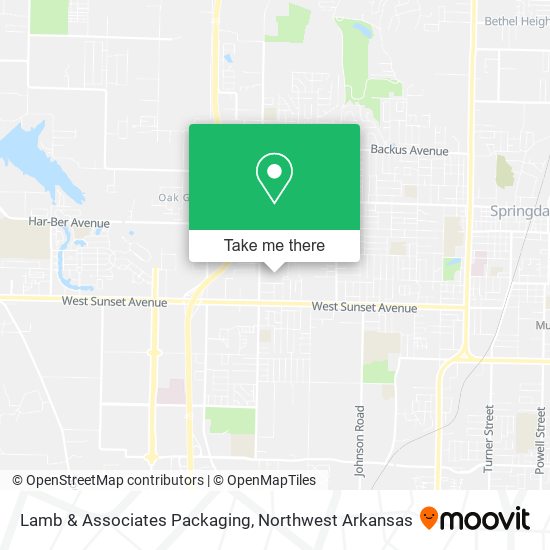 Lamb & Associates Packaging map