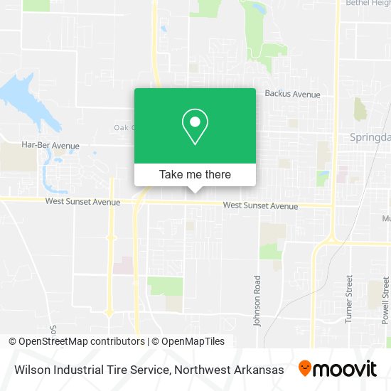 Wilson Industrial Tire Service map