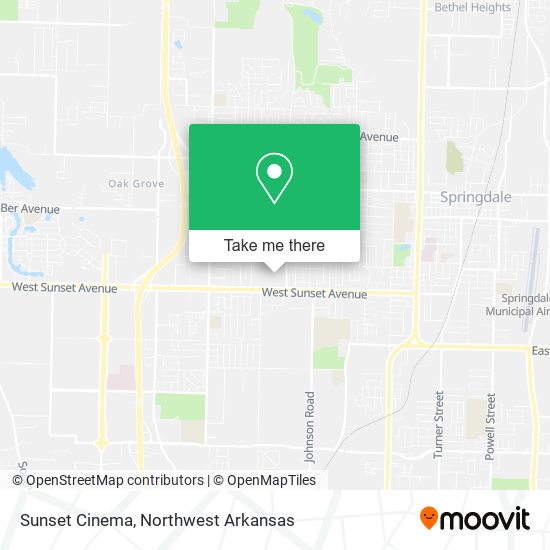 Mapa de Sunset Cinema