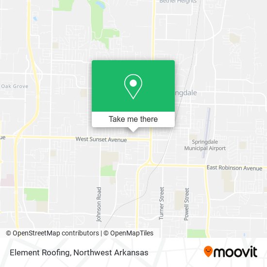 Element Roofing map