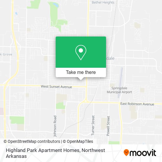 Highland Park Apartment Homes map