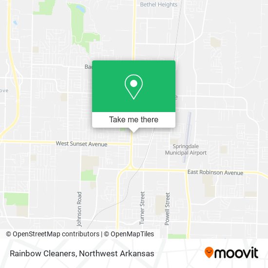 Rainbow Cleaners map