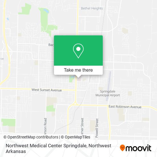 Northwest Medical Center Springdale map