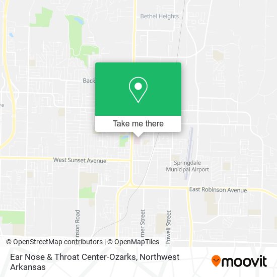 Mapa de Ear Nose & Throat Center-Ozarks