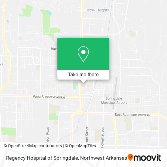 Mapa de Regency Hospital of Springdale